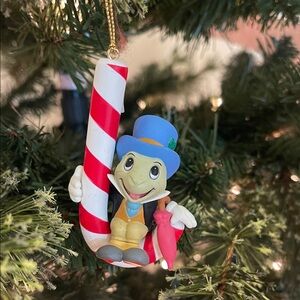 Disney Grolier Jimmy Cricket Vintage New in Box Christmas Ornament